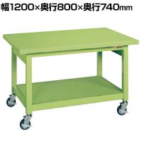 サカエ 重量作業台KWBタイプ 移動式 幅1200×奥行800×高さ740mm KWBS-128