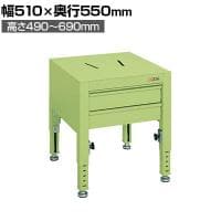 サカエ ボール盤台 高さ調整タイプ 幅510×奥行550×高さ490～690mm TSB-2