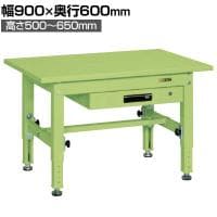 サカエ ボール盤台 幅900×奥行600×高さ500～650mm TKT5-096AS