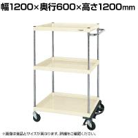 サカエ CSパールワゴン 中量タイプ フットブレーキ付き 幅1200×奥行600×高さ1200mm CSP-12123BRI