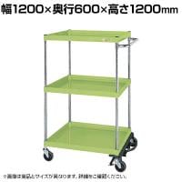 サカエ CSパールワゴン 中量タイプ フットブレーキ付き 幅1200×奥行600×高さ1200mm CSP-12123BRSE