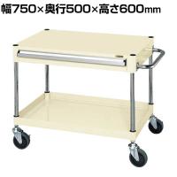サカエ CSパールワゴン 中量タイプ 引出し付き 幅750×奥行500×高さ600mm CSP-7561ASEI