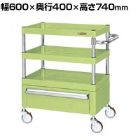 サカエ CSパールワゴン 中量タイプ 引出し付き 幅600×奥行400×高さ740mm CSP-6073CNU