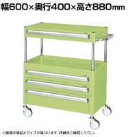 サカエ CSパールワゴン 中量タイプ 引出し付き 幅600×奥行400×高さ880mm CSP-6081A3CNU