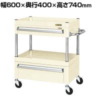 サカエ CSパールワゴン 中量タイプ 引出し付き 幅600×奥行400×高さ740mm CSP-6072AC2I