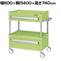 サカエ CSパールワゴン 中量タイプ 引出し付き 幅600×奥行400×高さ740mm CSP-6072AC2NU