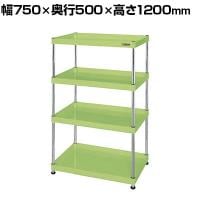 サカエ CSパールワゴン 固定タイプ 幅750×奥行500×高さ1200mm CSPN-75124