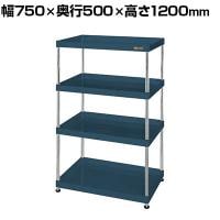 サカエ CSパールワゴン 固定タイプ 幅750×奥行500×高さ1200mm CSPN-75124D