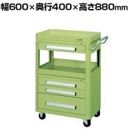 サカエ エースワゴン 天板皿型 幅600×奥行400×高さ880mm A-17A