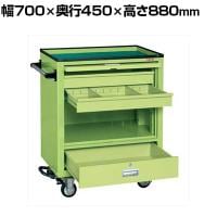 サカエ エスエスワゴン フットブレーキ付き 幅700×奥行450×高さ880mm SS-A2NBR