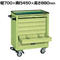 サカエ エスエスワゴン フットブレーキ付き 幅700×奥行450×高さ880mm SS-A5NBR