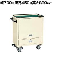 サカエ エスエスワゴン フットブレーキ付き 幅700×奥行450×高さ880mm SS-A3NBRI
