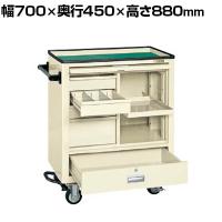 サカエ エスエスワゴン フットブレーキ付き 幅700×奥行450×高さ880mm SS-A14NBRI