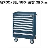 サカエ キャビネットワゴン 幅700×奥行480×高さ1025mm CV-1081D