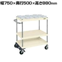 サカエ ツーリングワゴン パールワゴンタイプ フットブレーキ付き 幅750×奥行500×高さ880mm CSP-S31RBRAI