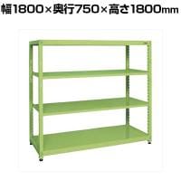 【単体】サカエ RKラック 単体 均等耐荷重:250KG/段 4段タイプ 幅1800×奥行750×高さ1800mm RKN-8784