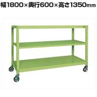 サカエ キャスターラックRK型 幅1800×奥行600×高さ1350mm RKCN-8623