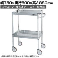 サカエ ステンレスCSパールワゴン H880mm パンチング仕様 幅750×奥行500×高さ880mm CSP3-7582PSE