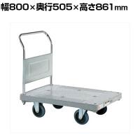 サカエ 樹脂ハンドカー 取手固定式 サイレントキャスター 幅800×奥行505×高さ861mm MHN-20KS