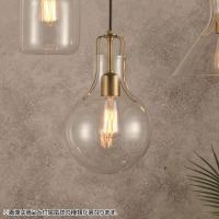 【白熱電球付き】ペンダントライト オリテ 1灯 LED対応 照明 ガラス クリア 天井照明 インテリア ライト シンプル レトロ おしゃれ ゴールド