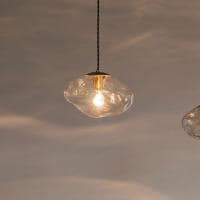 【LED電球付き】ペンダントライト ネロン 1灯 ガラス ハンドメイド 天井照明 吊り下げ オシャレ モダン かわいい 雲 ガラス 韓国インテリア
