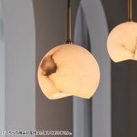【本体のみ】ペンダントライト カルヴィア 1灯 LED対応 照明 おしゃれ ミニマル モダン ゴールド 大理石 アラバスター 月 マーブル模様