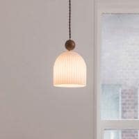 【LED電球付き】ペンダントライト ムルク 1灯 レトロ ウッド 照明 おしゃれ 北欧 吊り下げ かわいい 韓国インテリア