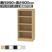 フリーラック 全棚可動 本棚 シェルフ 通常型 強化棚 サイズオーダー タナリオ 幅350～400×奥行290×高さ900mm 白井産業 国産