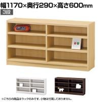 フリーラック ワイド タイプ 全棚可動 本棚 シェルフ タナリオ TNL-60117 幅1170×奥行290×高さ600mm 白井産業