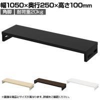 eモニター台 机上台 机上ラック 卓上モニター パソコン台 日本製 ぴったり 角脚タイプ 幅1050×奥行250×高さ100mm EMR-LCK10525 スペース活用 テレワーク 収納