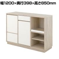 レンジボード 幅1200 食器棚 ロータイプ レンジ台 キッチン収納 キッチンカウンター 大型レンジ対応 キッチンボード 幅1200×奥行398×高さ850mm OR OR85-120L