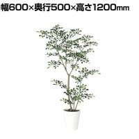 観葉植物 人工樹木 フェイクグリーン 造花 トネリコ FST 高さ1200mm 鉢:SA-7(WH)