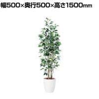 観葉植物 人工樹木 フェイクグリーン 造花 ベンジャミン スリム FST 高さ1500mm 鉢:RP-265