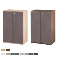 Variest 書庫 開き扉 下置き ハイグレード カスタム収納 扉カラーカスタマイズ 【国産】【完成品】幅600×奥行395×高さ920mm キャビネット オフィス 木製 社長室 鍵付き 扉付き 東馬×オフィスコム