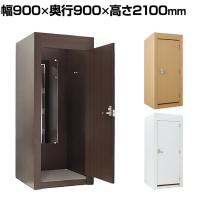 木製フィッティングルーム ドアタイプ 照明なし 鍵付き 鏡付き 試着室 更衣室 防炎 幅900×奥行900×高さ2100mm