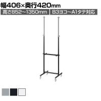 パネルスタンド ポスタースタンド インフォメーションスタンド メニュースタンド 案内板 フロアスタンド 両面 B3ヨコ～A1タテ対応 ボードなし