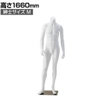 紳士リアルマネキン ホワイト M 頭部なし 男性 業務用 店頭用 店舗什器 陳列什器 アパレル