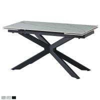【設置無料】幅1600mm 幅1900mm 幅2200mm 伸長式ダイニングテーブル セラミック 伸縮 テーブル 4人用 6人用 大理石調 耐熱 天板拡張 シンプル モダン テーブル 食卓 オシャレ ホワイト グレー ブラック カフェ 飲食店 モデルルーム