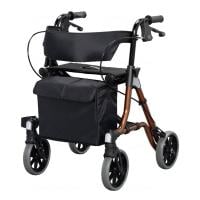 ウェルファン 歩行車 トライリンク ブラウン 高齢者 介護用品 福祉用具 シルバーカー 歩行器 手押し車 歩行補助