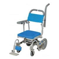 ウェルファン シャワーキャリー シャワーラクV SAL 穴なしシート 高齢者 介護用品 福祉用具 病院 デイサービス 施設 入浴用車いす 訪問入浴 入浴介助