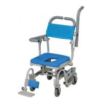 ウェルファン シャワーキャリー シャワーラク 4輪自在V SAL O型シート 高齢者 介護用品 福祉用具 病院 デイサービス 施設 入浴用車いす 訪問入浴 入浴介助