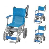 ウェルファン シャワーキャリー シャワースカールE SAL メッシュシート・O型シート・U型シート 高齢者 介護用品 福祉用具 病院 デイサービス 施設 入浴用車いす 訪問入浴 入浴介助