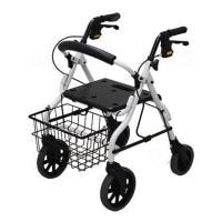 ウェルファン 歩行車 セーフティーアーム ロレータ スタンダードタイプ シャイニングホワイト 高齢者 介護用品 福祉用具 シルバーカー 歩行器 手押し車 歩行補助