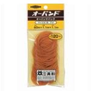 輪ゴム オーバンド #16 アメ 1パック120本入 共和 天然ゴム