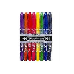 EC-MCF-8C 8色セット 油性マーカー マジック マッキー 極細字