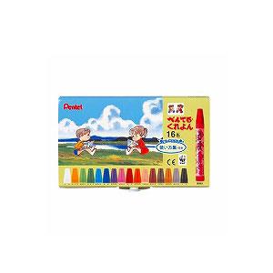 (未使用･未開封品)　ぺんてる クレヨン PTCR-16 16色セット 使い方集付 sdt40b8 Amazon.co.jp: ぺんてる クレヨン PTCR-16 16色セット 使い方集
