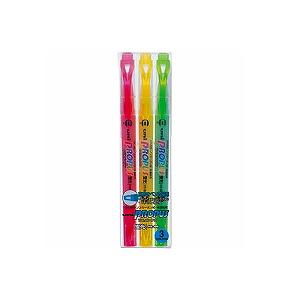 3色 水性 蛍光ペン プロパスウインドウ 太字 4.0mm / 細字0.6mm 各色1