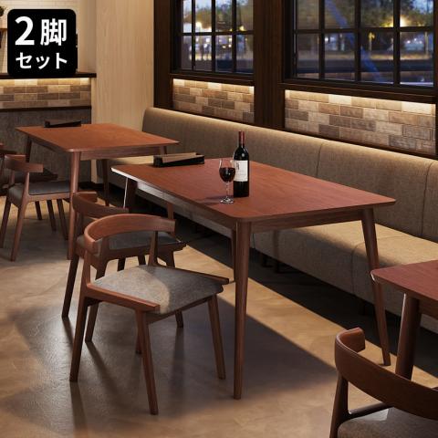 ダイニングチェア　２脚セット　ブラウン　新品 ダイニングチェア レザー ブラウン 2脚セット | 家具,チェア