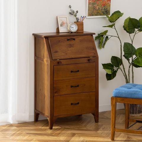 希少 山品木工社製 70年代　ビンテージ ライティングビューロー 机 チェスト 使い心地は極上です♪ ライティングビューロー VC104-243