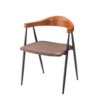 送料無料】 アームチェア ダイニングチェア 肘付き ブルックリン